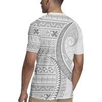 Tokelau White Sunday Rugby Jersey Lotu Tamaiti Ngatu Tokelau Feletoa Manulua - Polynesian Pride