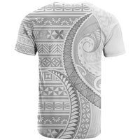 Tokelau White Sunday T Shirt Lotu Tamaiti Ngatu Tokelau Feletoa Manulua - Polynesian Pride