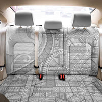 Tonga White Sunday Back Car Seat Cover Lotu Tamaiti Ngatu Tribal - Polynesian Pride