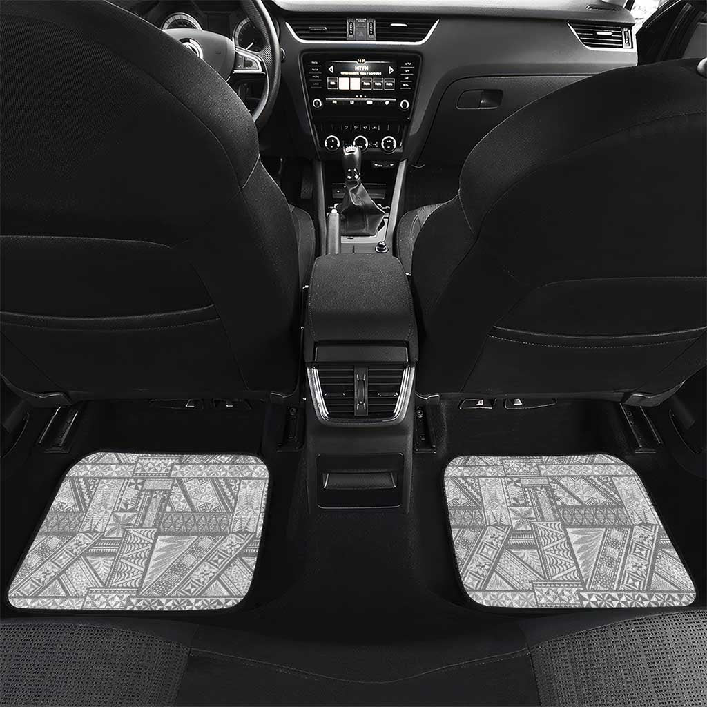 Tonga White Sunday Car Mats Lotu Tamaiti Ngatu Tribal - Polynesian Pride