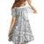 Tonga White Sunday Family Matching Off The Shoulder Long Sleeve Dress and Hawaiian Shirt Lotu Tamaiti Ngatu Tribal - Polynesian Pride