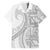 Tonga White Sunday Family Matching Off The Shoulder Long Sleeve Dress and Hawaiian Shirt Lotu Tamaiti Ngatu Tribal - Polynesian Pride