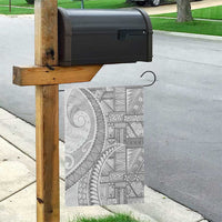 Tonga White Sunday Garden Flag Lotu Tamaiti Ngatu Tribal - Polynesian Pride