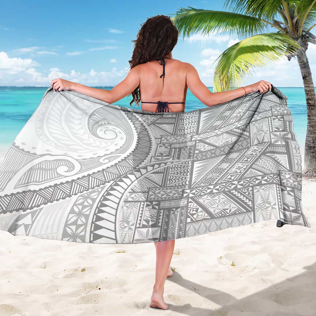 Tonga White Sunday Sarong Lotu Tamaiti Ngatu Tribal - Polynesian Pride