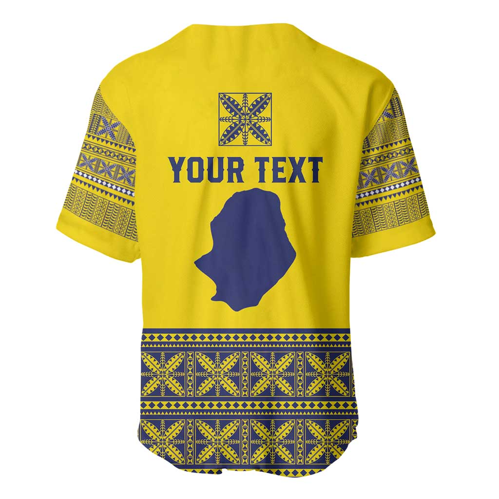 Niue Crab Personalised Baseball Jersey Niuean Hiapo Pattern - Polynesian Pride