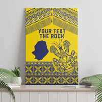 Niue Crab Personalised Canvas Wall Art Niuean Hiapo Pattern LT9 - Polynesian Pride