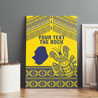 Niue Crab Personalised Canvas Wall Art Niuean Hiapo Pattern LT9 - Polynesian Pride