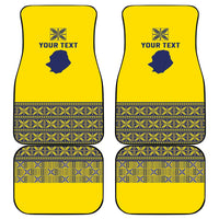 Niue Crab Personalised Car Mats Niuean Hiapo Pattern LT9 - Polynesian Pride