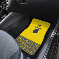 Niue Crab Personalised Car Mats Niuean Hiapo Pattern LT9 - Polynesian Pride