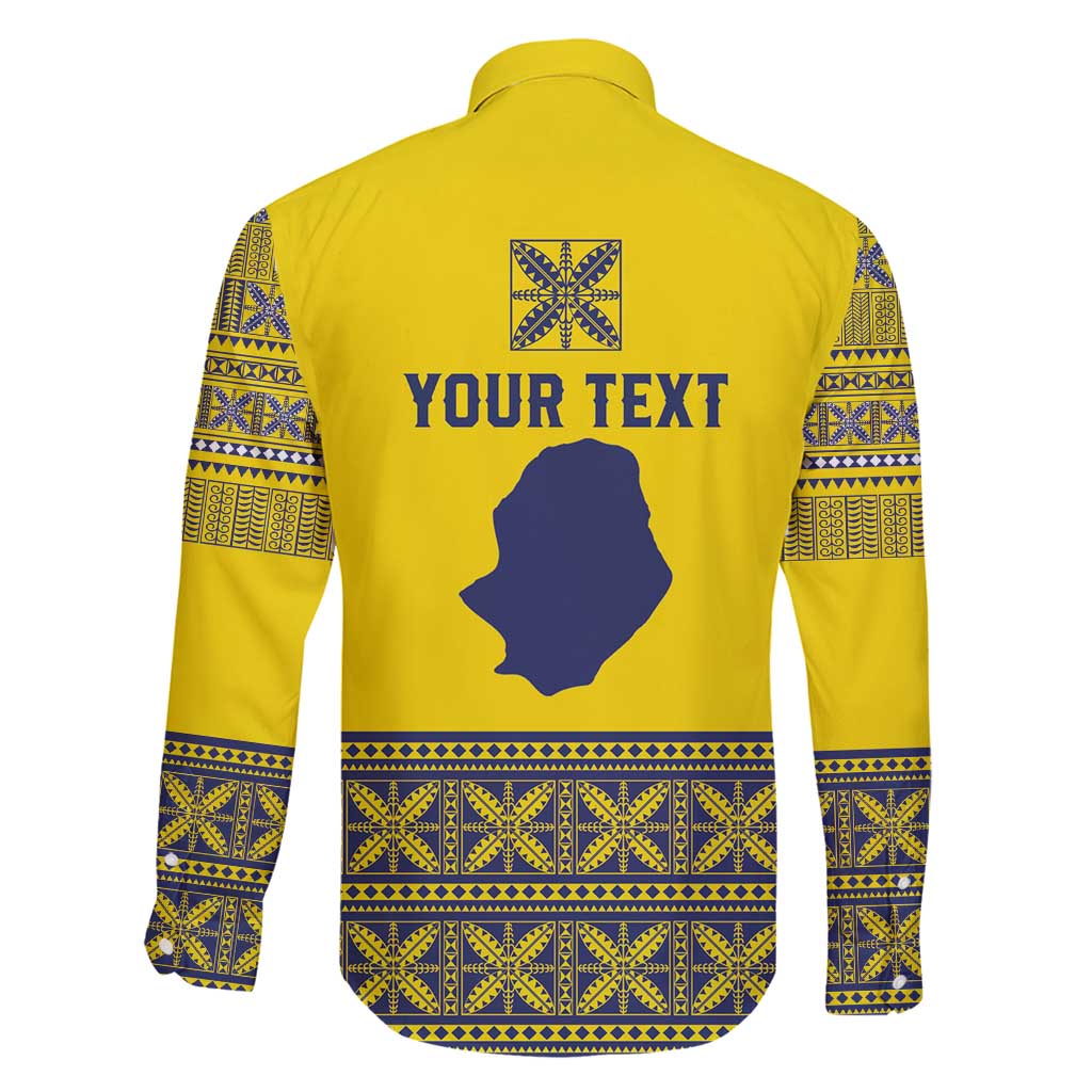 Niue Crab Personalised Family Matching Long Sleeve Bodycon Dress and Hawaiian Shirt Niuean Hiapo Pattern - Polynesian Pride