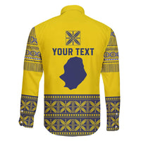 Niue Crab Personalised Family Matching Long Sleeve Bodycon Dress and Hawaiian Shirt Niuean Hiapo Pattern - Polynesian Pride