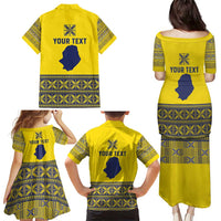 Niue Crab Personalised Family Matching Puletasi and Hawaiian Shirt Niuean Hiapo Pattern - Polynesian Pride