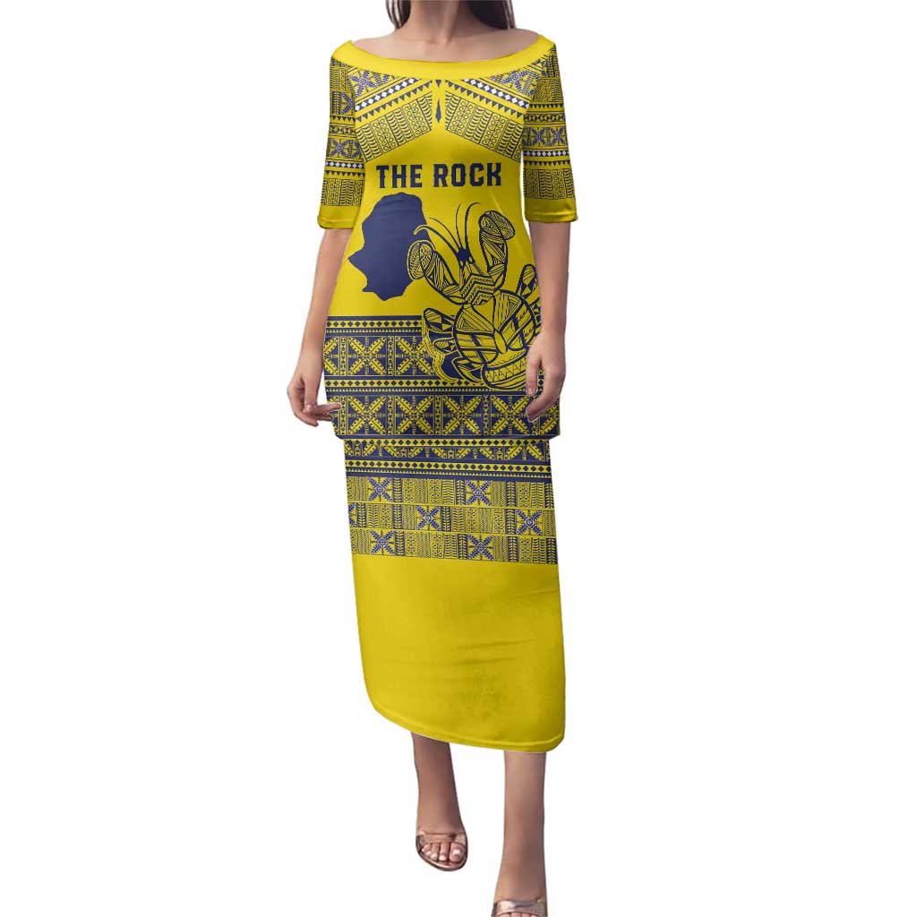 Niue Crab Personalised Family Matching Puletasi and Hawaiian Shirt Niuean Hiapo Pattern - Polynesian Pride