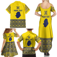 Niue Crab Personalised Family Matching Summer Maxi Dress and Hawaiian Shirt Niuean Hiapo Pattern - Polynesian Pride