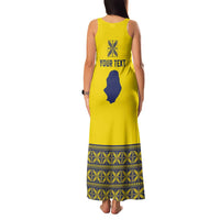 Niue Crab Personalised Family Matching Tank Maxi Dress and Hawaiian Shirt Niuean Hiapo Pattern LT9 - Polynesian Pride