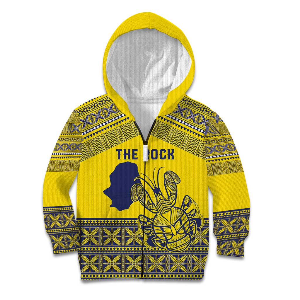 Niue Crab Personalised Kid Hoodie Niuean Hiapo Pattern - Polynesian Pride