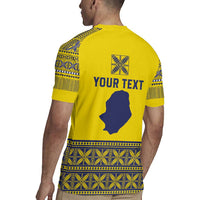 Niue Crab Personalised Rugby Jersey Niuean Hiapo Pattern - Polynesian Pride