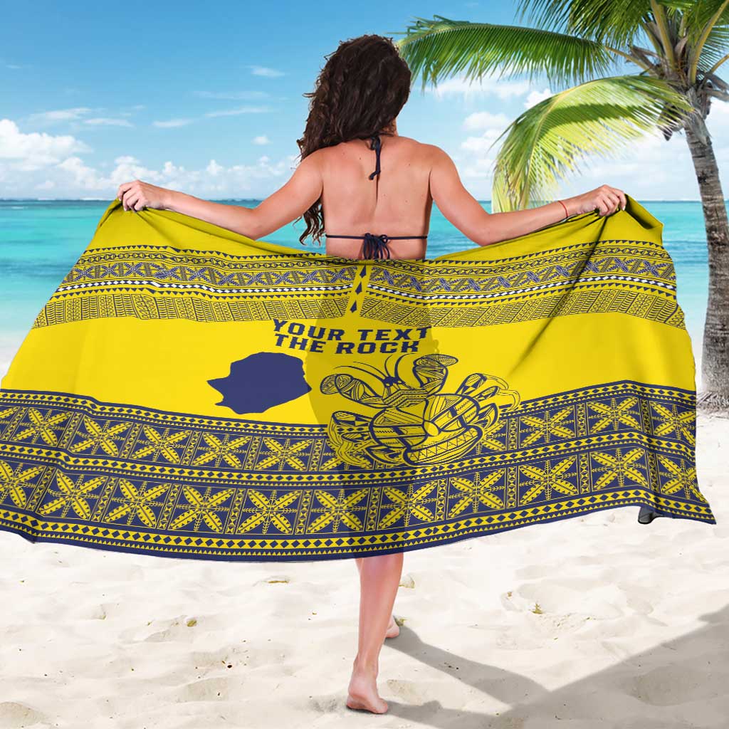 Niue Crab Personalised Sarong Niuean Hiapo Pattern LT9 - Polynesian Pride