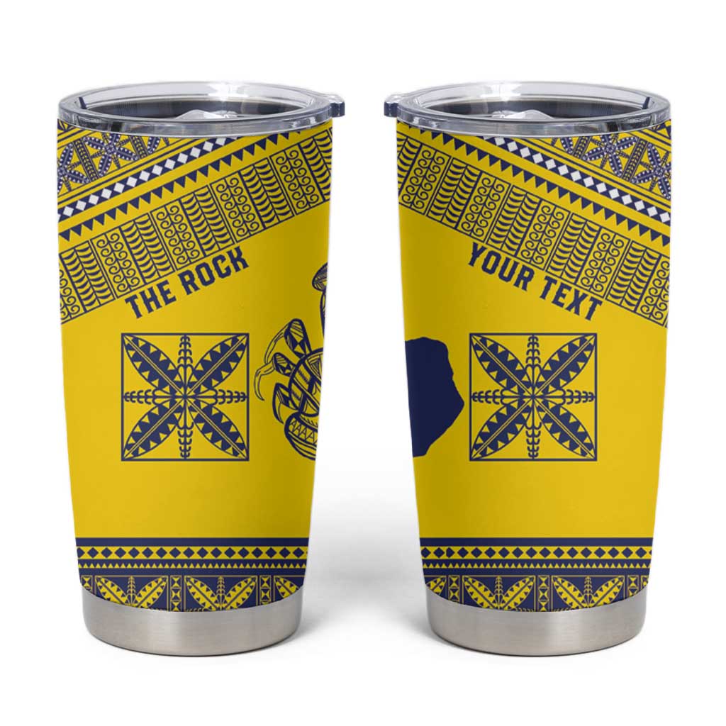 Niue Crab Personalised Tumbler Cup Niuean Hiapo Pattern - Polynesian Pride