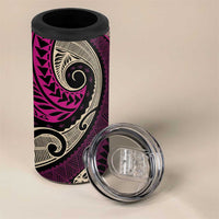 Vintage Samoa Siapo Mamanu 4 in 1 Can Cooler Tumbler Pink Samoan Tapa Motif LT9 - Polynesian Pride