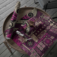 Vintage Samoa Siapo Mamanu Wrapping Paper Pink Samoan Tapa Motif - Polynesian Pride