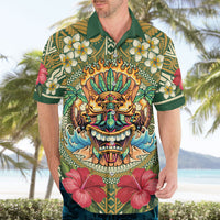 Hawaii Tiki Mask Personalized Hawaiian Shirt Mele Kalikimaka i Iulai!