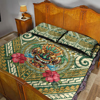 Hawaii Tiki Mask Quilt Bed Set Mele Kalikimaka i Iulai!