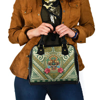 Hawaii Tiki Mask Shoulder Handbag Mele Kalikimaka i Iulai!
