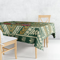 Hawaii Tiki Mask Tablecloth Mele Kalikimaka i Iulai!