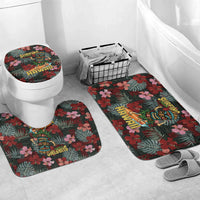 Hawaii Tiki Surfing Bathroom Set Mele Kalikimaka i Iulai!