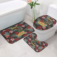 Hawaii Tiki Surfing Bathroom Set Mele Kalikimaka i Iulai!