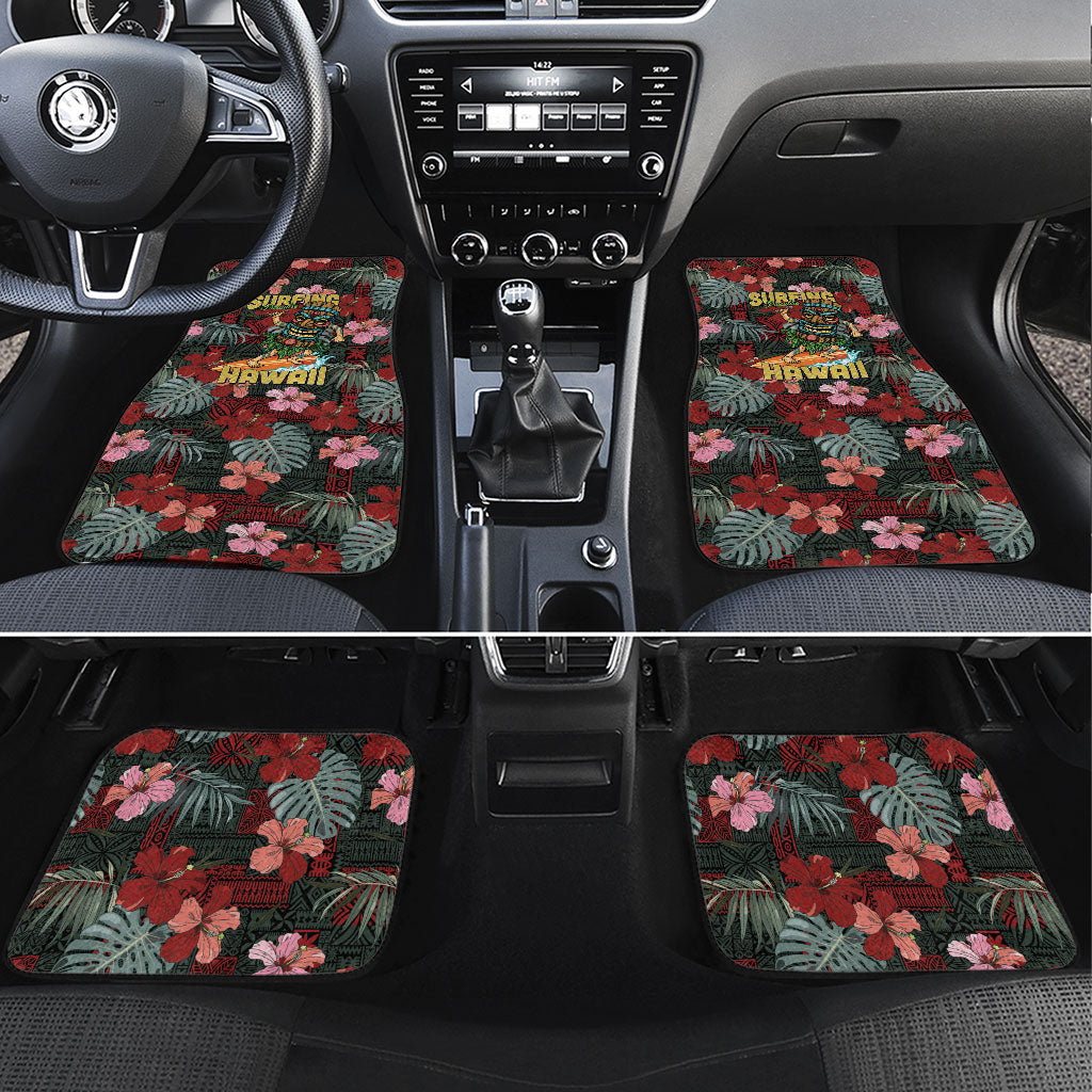 Hawaii Tiki Surfing Car Mats Mele Kalikimaka i Iulai!