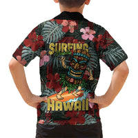 Hawaii Tiki Surfing Family Matching Summer Maxi Dress and Hawaiian Shirt Mele Kalikimaka i Iulai! LT9 - Polynesian Pride