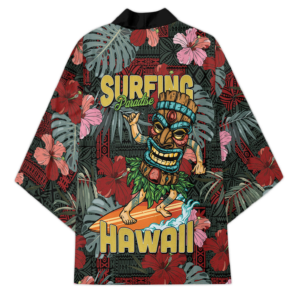 Hawaii Tiki Surfing Kimono Mele Kalikimaka i Iulai!