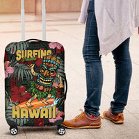 Hawaii Tiki Surfing Luggage Cover Mele Kalikimaka i Iulai!