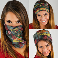 Hawaii Tiki Surfing Neck Gaiter Mele Kalikimaka i Iulai!