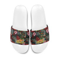 Hawaii Tiki Surfing Slide Sandals Mele Kalikimaka i Iulai!