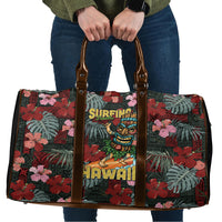 Hawaii Tiki Surfing Travel Bag Mele Kalikimaka i Iulai! LT9 Black - Polynesian Pride