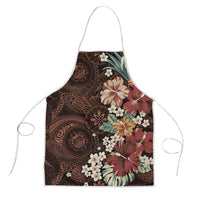 Kanoa Hawai'i Hibiscus Apron Polynesian Tribal Tattoo Pattern Floral Elements