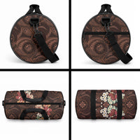 Kanoa Hawai'i Hibiscus Duffle Bag Polynesian Tribal Tattoo Pattern Floral Elements LT9 - Polynesian Pride