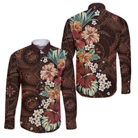 Kanoa Hawai'i Hibiscus Family Matching Mermaid Dress and Hawaiian Shirt Polynesian Tribal Tattoo Pattern Floral Elements