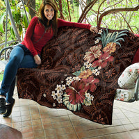 Kanoa Hawai'i Hibiscus Quilt Polynesian Tribal Tattoo Pattern Floral Elements