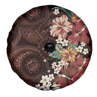Kanoa Hawai'i Hibiscus Spare Tire Cover Polynesian Tribal Tattoo Pattern Floral Elements