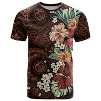 Kanoa Hawai'i Hibiscus T Shirt Polynesian Tribal Tattoo Pattern Floral Elements