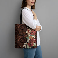 Kanoa Hawai'i Hibiscus Tote Bag Polynesian Tribal Tattoo Pattern Floral Elements