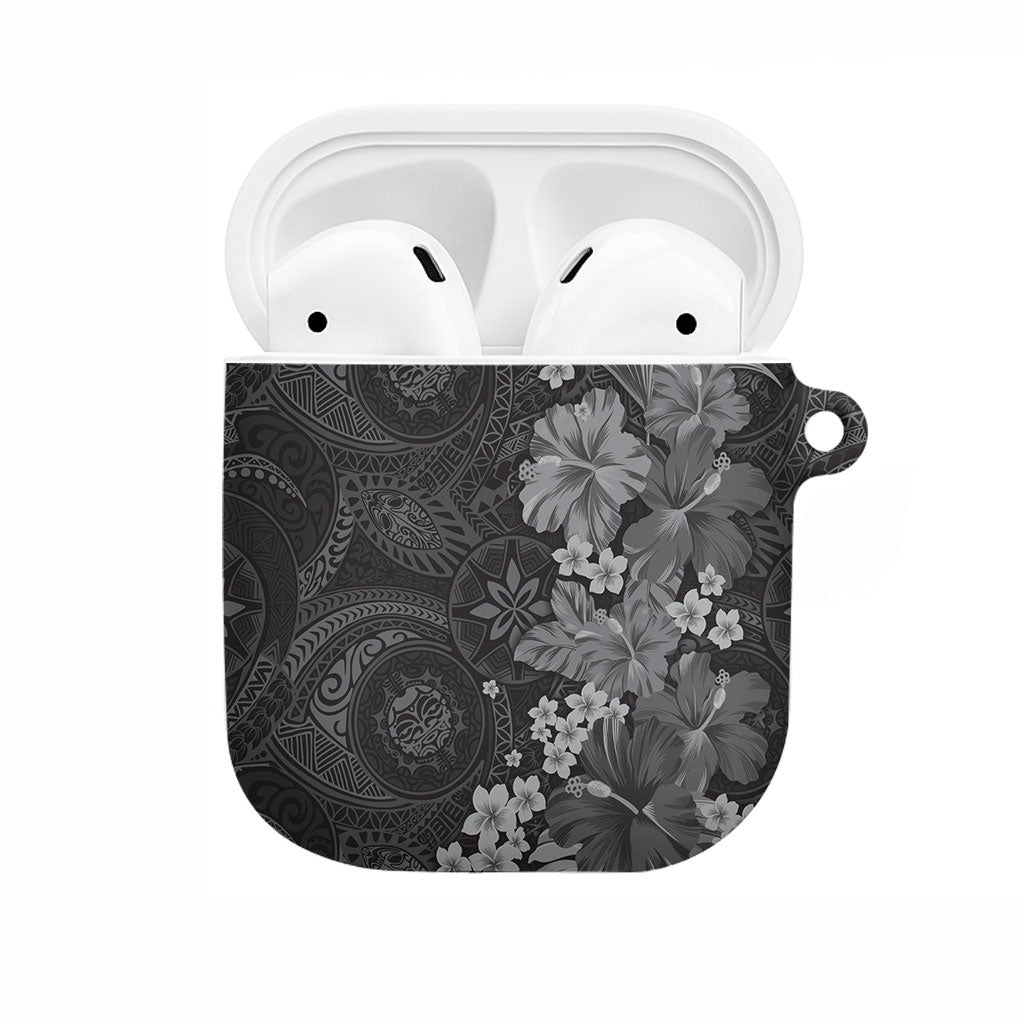 Pauli Hawai'i Hibiscus AirPods Case Polynesian Tribal Tattoo Pattern Floral Elements