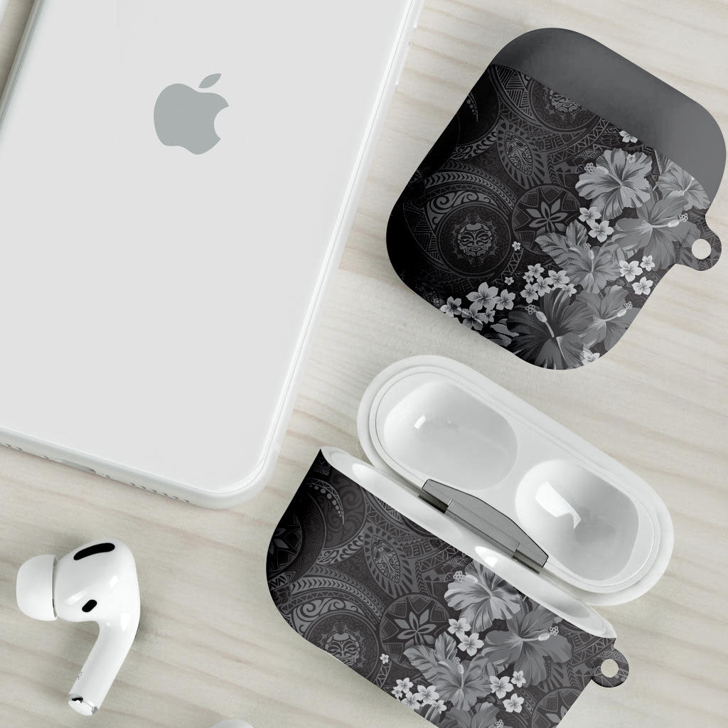 Pauli Hawai'i Hibiscus AirPods Case Polynesian Tribal Tattoo Pattern Floral Elements