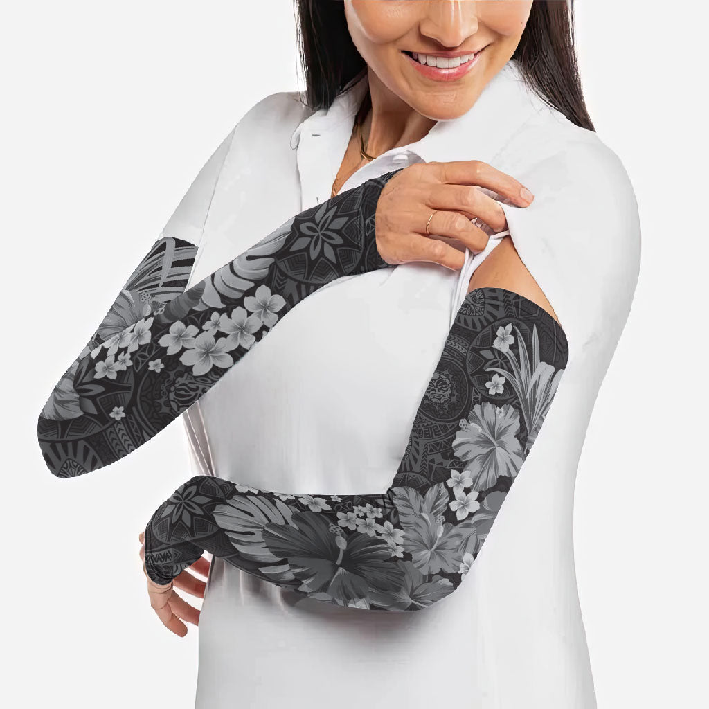 Pauli Hawai'i Hibiscus Arm Sleeves Polynesian Tribal Tattoo Pattern Floral Elements