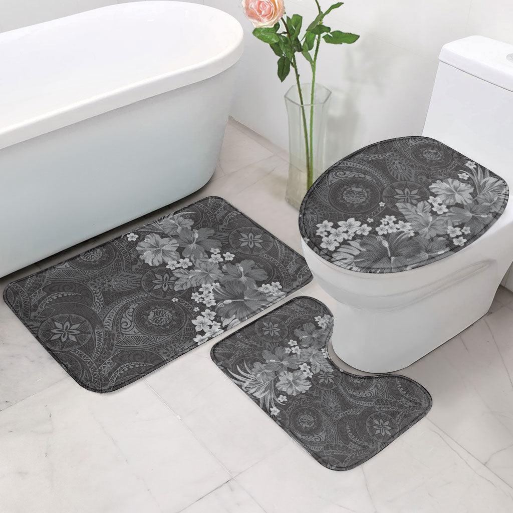 Pauli Hawai'i Hibiscus Bathroom Set Polynesian Tribal Tattoo Pattern Floral Elements