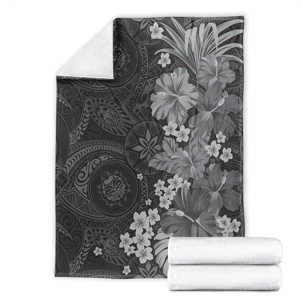 Pauli Hawai'i Hibiscus Blanket Polynesian Tribal Tattoo Pattern Floral Elements